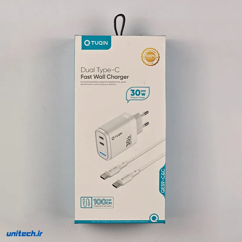 شارژر 30 وات کیوتوکین مدل QE59 به همراه کابل JuCtwa